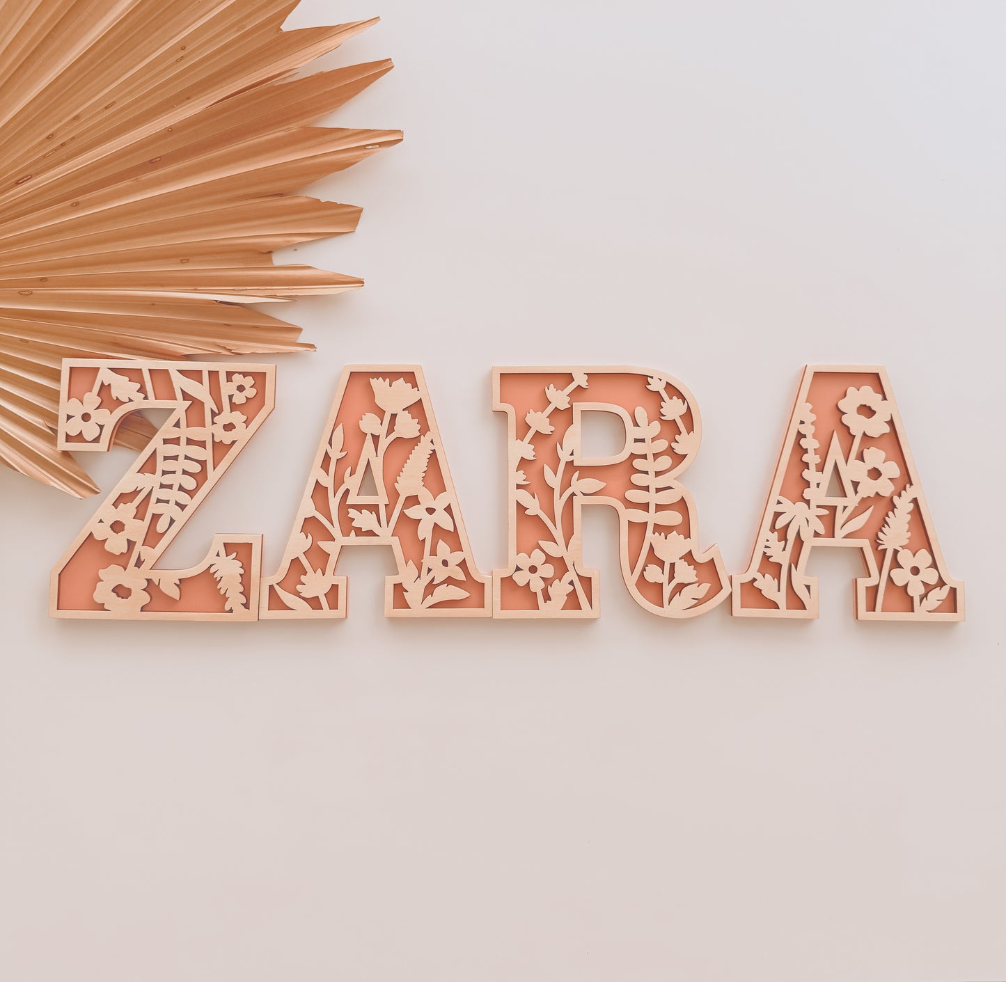 ALPHABET LETTERS | WILDFLOWERS | Acrylic & Plywood