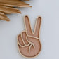 PEACE HAND | Retro Wall Shape | Plywood & Acrylic
