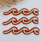WAVES | SET OF 3 | Retro Coastal Wall Shape | Plywood & Acrylic