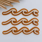 WAVES | SET OF 3 | Retro Coastal Wall Shape | Plywood & Acrylic
