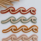 WAVES | SET OF 3 | Retro Coastal Wall Shape | Plywood & Acrylic