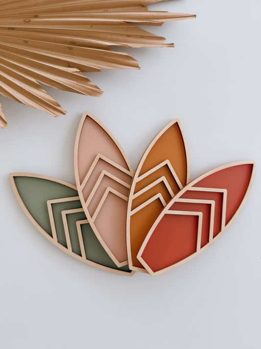 SURFBOARD | Retro Coastal Wall Shape | Plywood & Acrylic