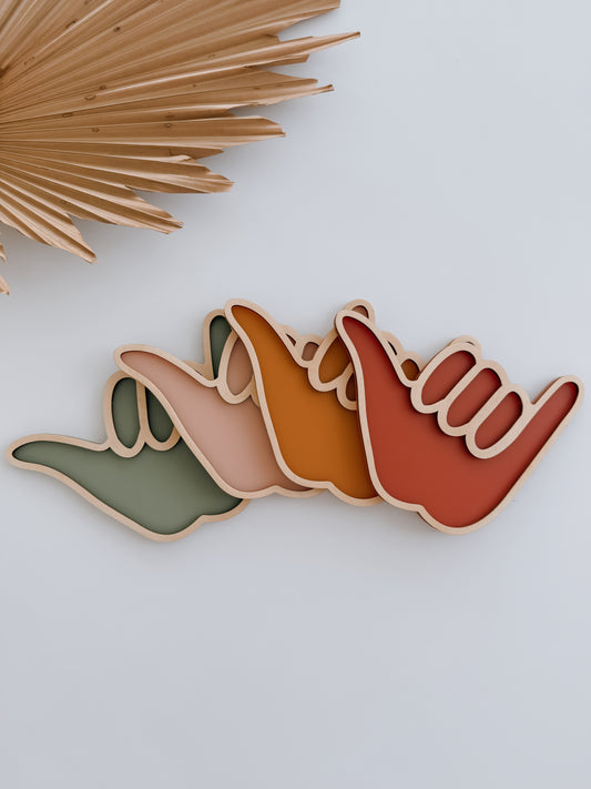 SHAKA HAND | Retro Wall Shapes | Plywood & Acrylic