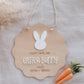SCALLOPED EASTER COUNTDOWN SIGN | Personalised | Engraved Plywood & Acrylic