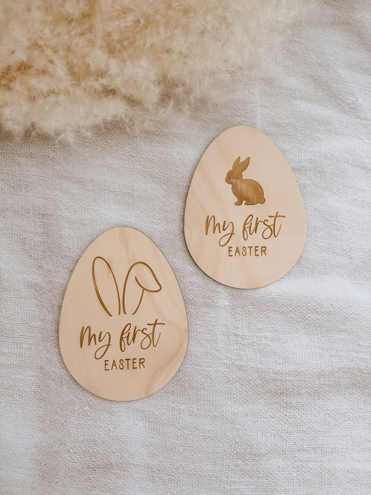 MY FIRST EASTER | Egg Sign | Engraved Plywood |