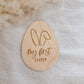 MY FIRST EASTER | Egg Sign | Engraved Plywood |
