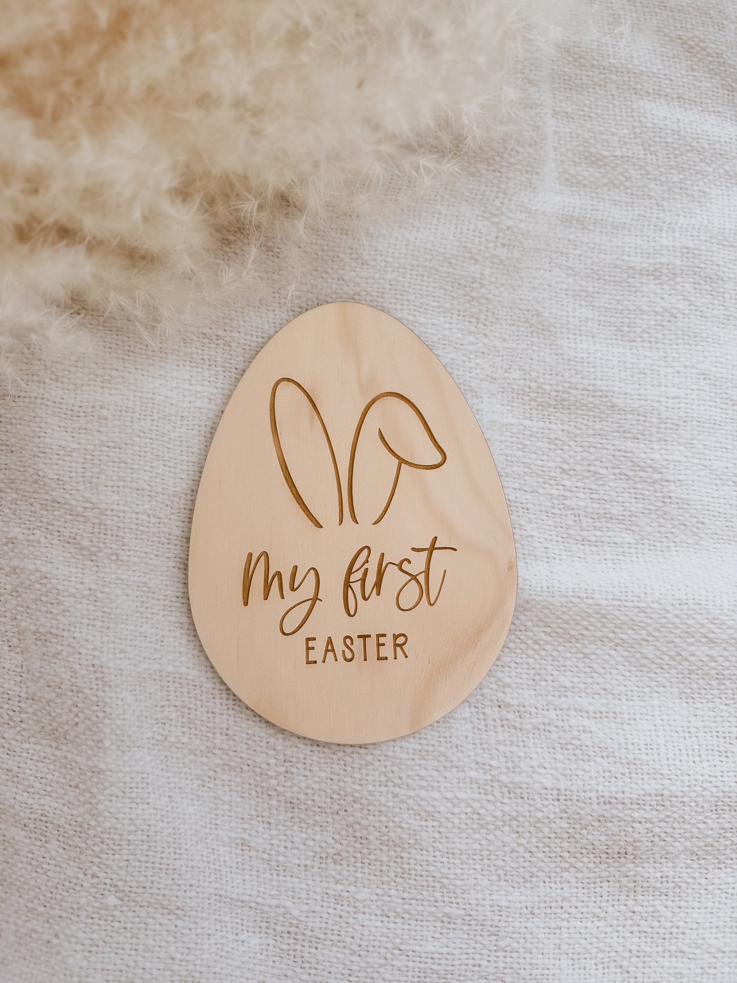 MY FIRST EASTER | Egg Sign | Engraved Plywood |