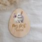 MY FIRST EASTER | Egg Sign | Engraved Plywood | UV Print