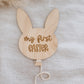 MY FIRST EASTER | Balloon Sign | Engraved Plywood