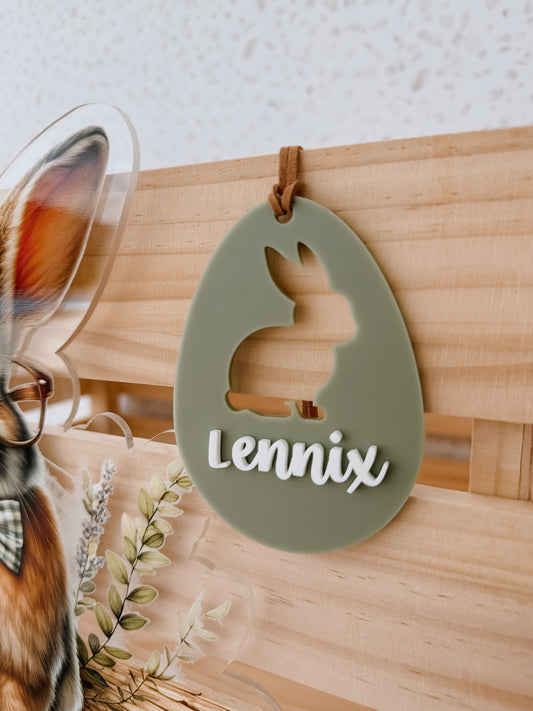 EASTER BASKET TAG | EGG | Personalised | Acrylic