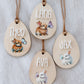 EASTER BASKET TAG | EGG | Personalised | Plywood & Acrylic | UV Print