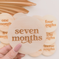 CIRCLE MILESTONE DISC SET | Engraved Plywood